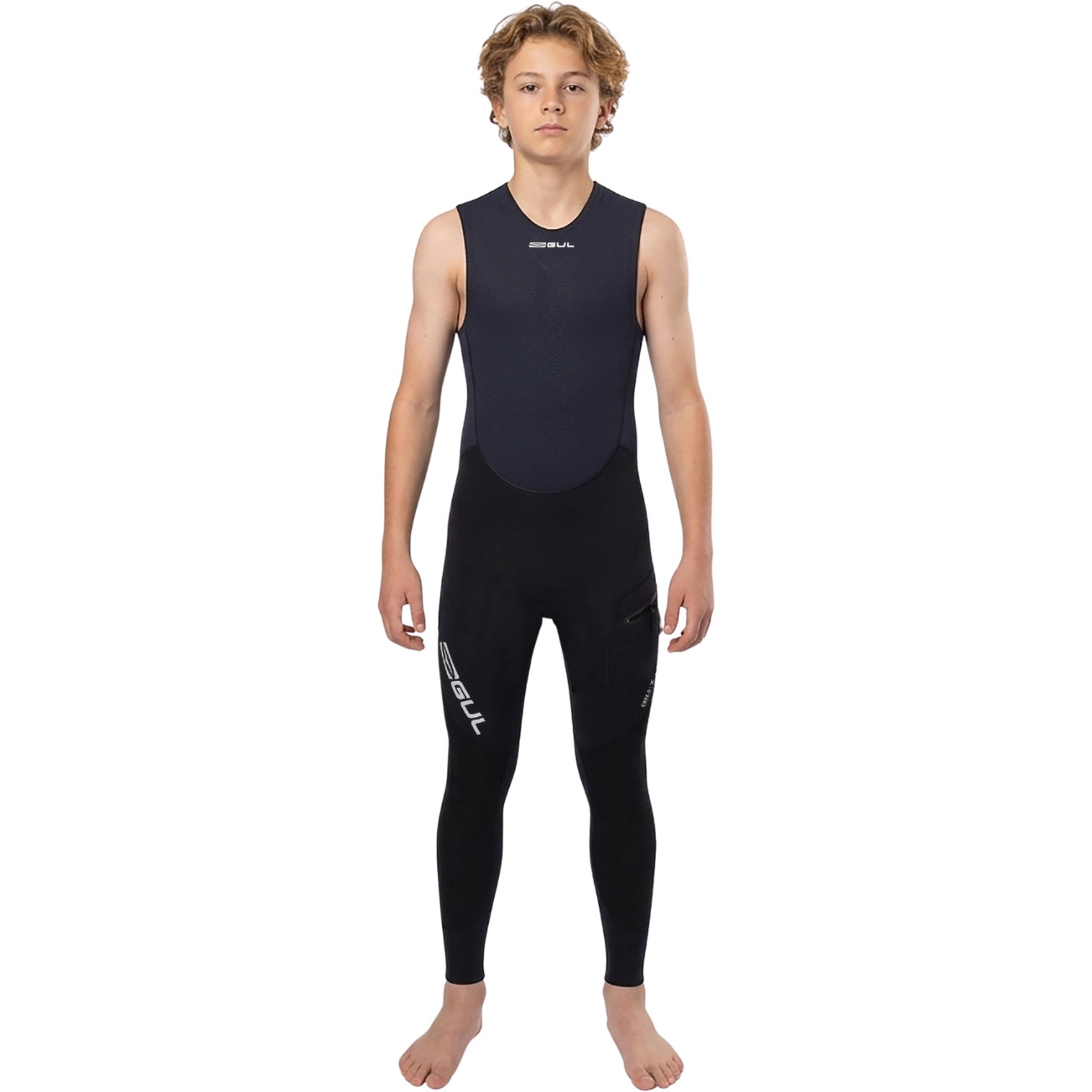 2026 Gul Junior Code Zero 3mm Naeco GBS Long John CZ4214 - Black
